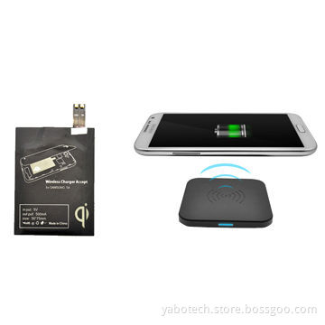 2013 portable 5V/1A QI wireless high efficiency charger receiver for Samsung Galaxy S4 I9500